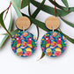 Australian Rosella Birds Wooden Earrings Kirsten Katz