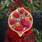 Australian Waratah Flowers Wooden Christmas Bauble - Kirsten Katz