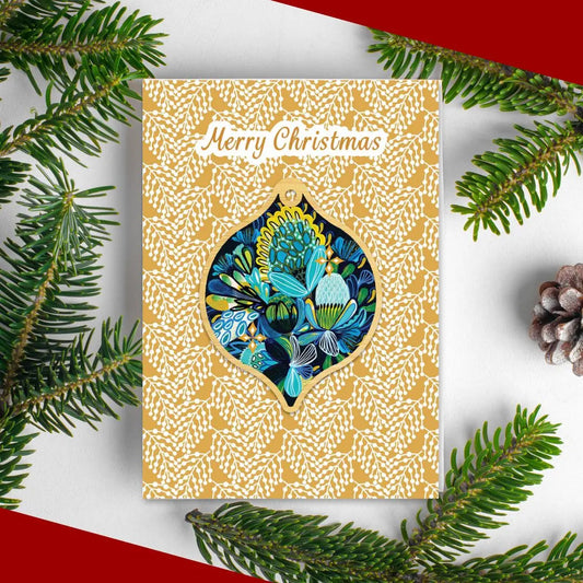 Azure Natives Australian Christmas Card & Bauble Kirsten Katz