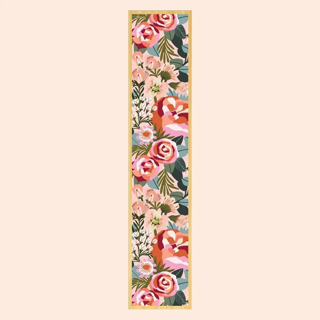 Blush Peonies & Roses Australian Wooden Bookmark Kirsten Katz