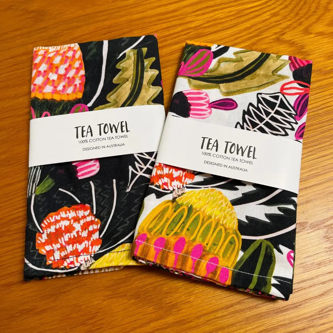 Bush Banksia Tea Towel Set Kirsten Katz