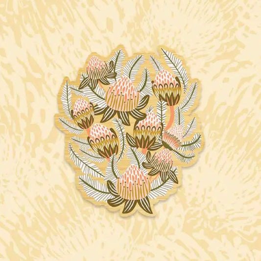 Bush Proteas Wooden Brooch Kirsten Katz