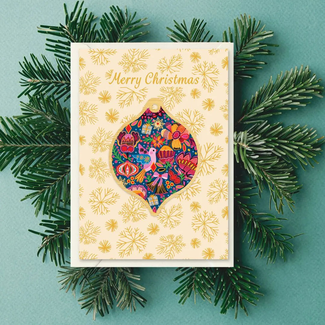 Christmas Trinkets Australian Christmas Card & Bauble Kirsten Katz