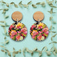 Wild Proteas Australian Wooden Earrings Kirsten Katz