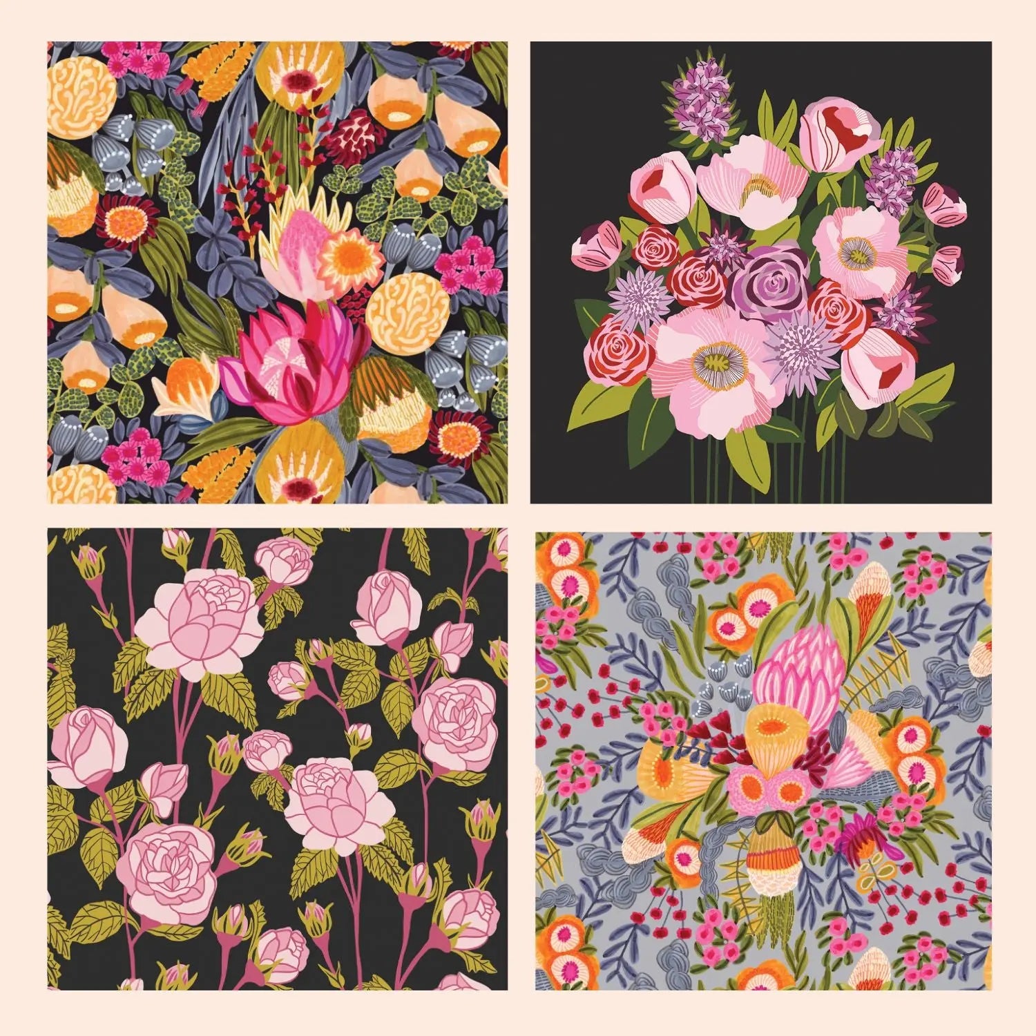 Floral Delights Greeting Card Set Kirsten Katz