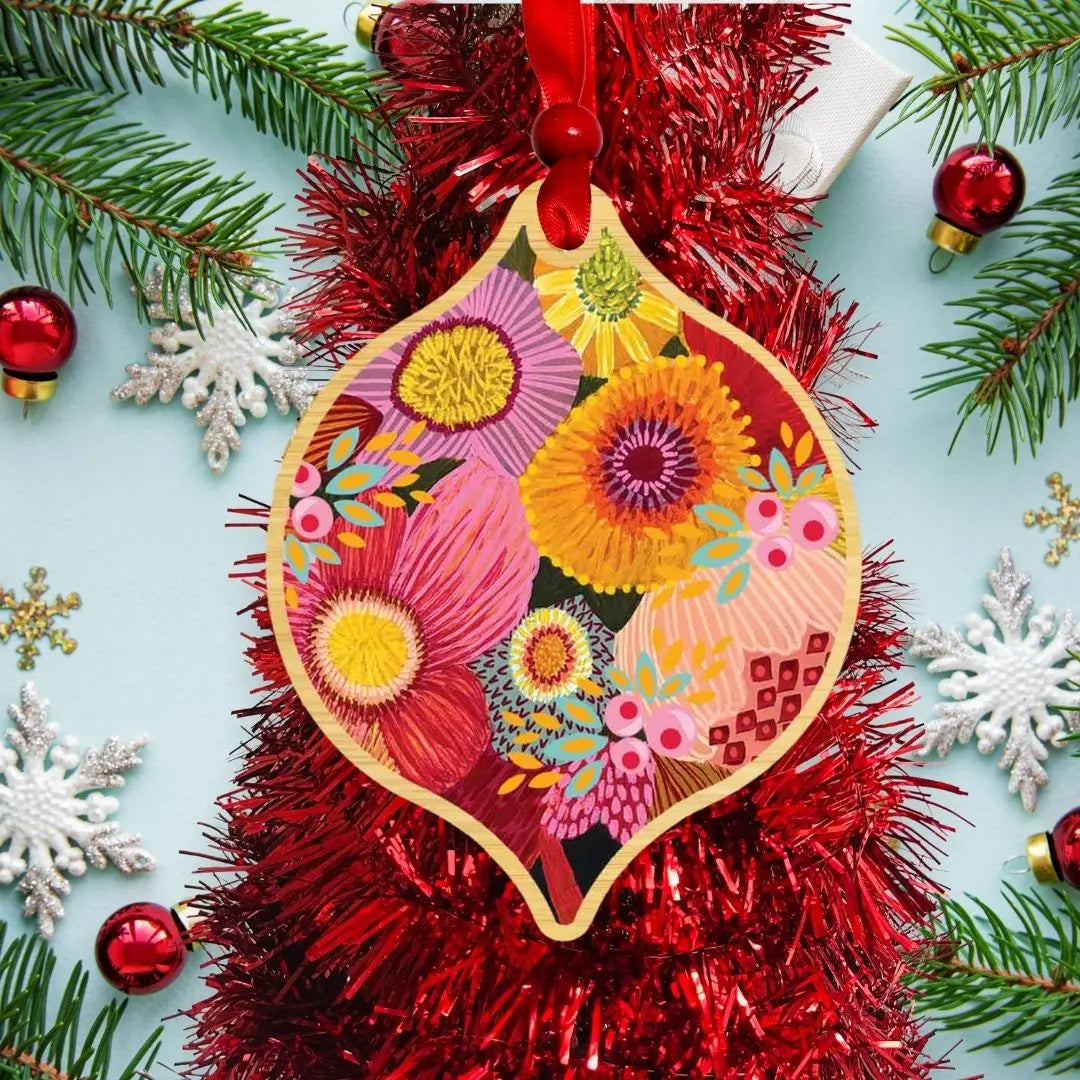 Golden Bunch Christmas Ornament Kirsten Katz