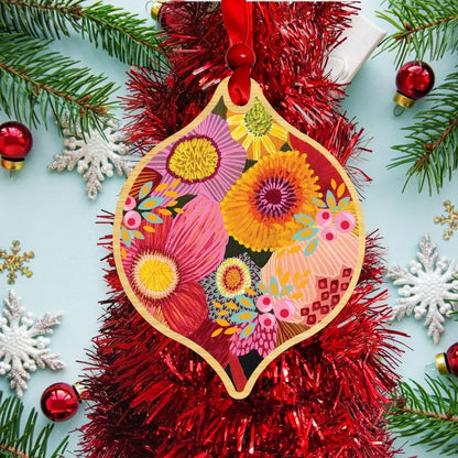 Golden Bunch Christmas Ornament Kirsten Katz