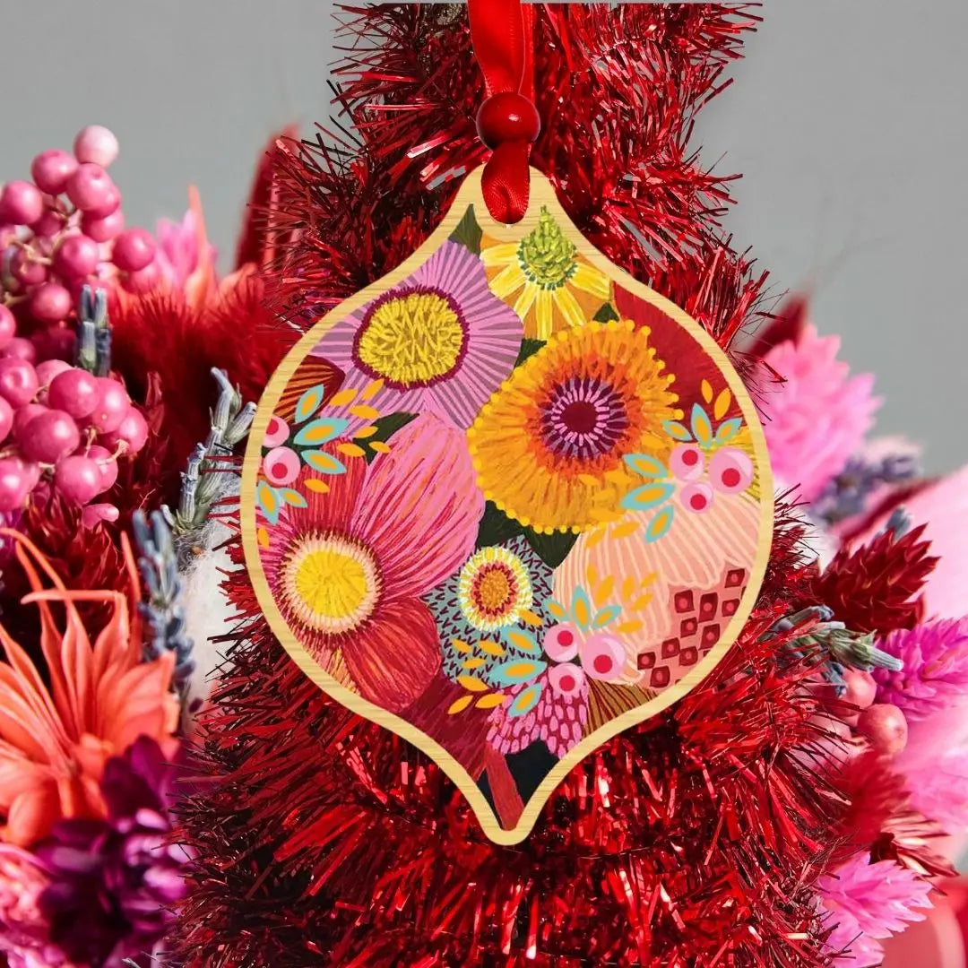 Golden Bunch Christmas Ornament Kirsten Katz