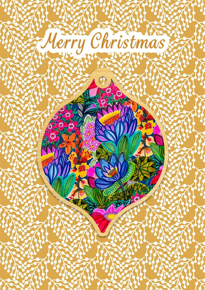 Lotuses Christmas Ornament Kirsten Katz