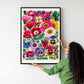 Pansies and Poppies Wall Art Print Kirsten Katz