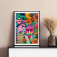 Urn Flowers Modern Wall Art Print Kirsten Katz