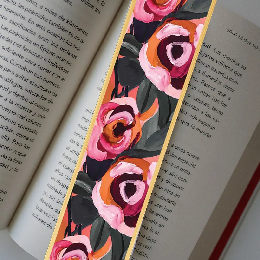 Vintage Roses Australian Wooden Bookmark Kirsten Katz