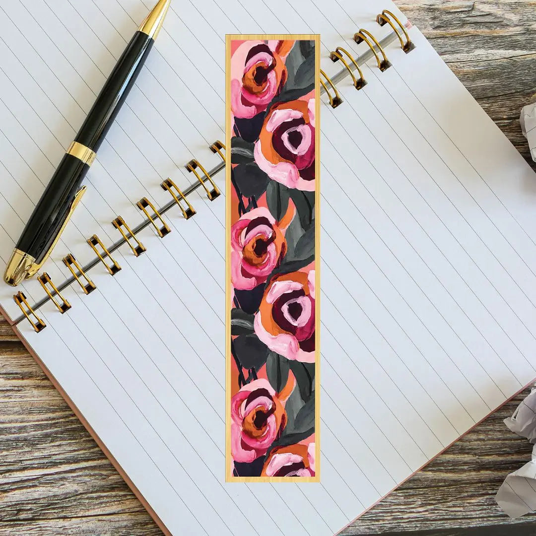 Vintage Roses Australian Wooden Bookmark Kirsten Katz