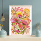 Wild Proteas Wall Art Print Kirsten Katz