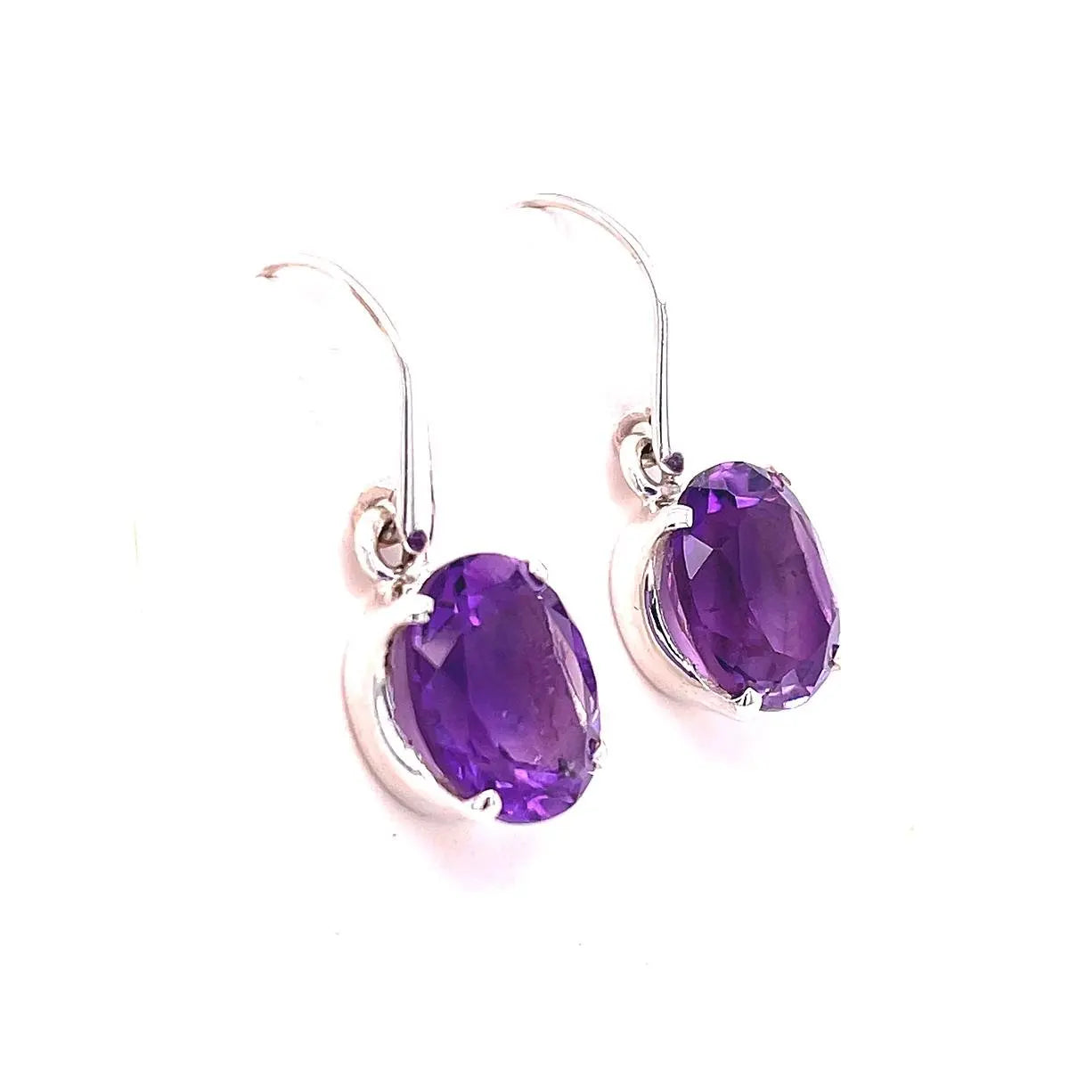 Amethyst Sterling Silver Earrings - Kirsten Katz