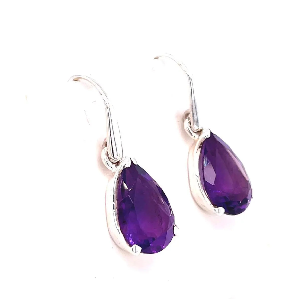 Amethyst Sterling Silver Earrings - Kirsten Katz