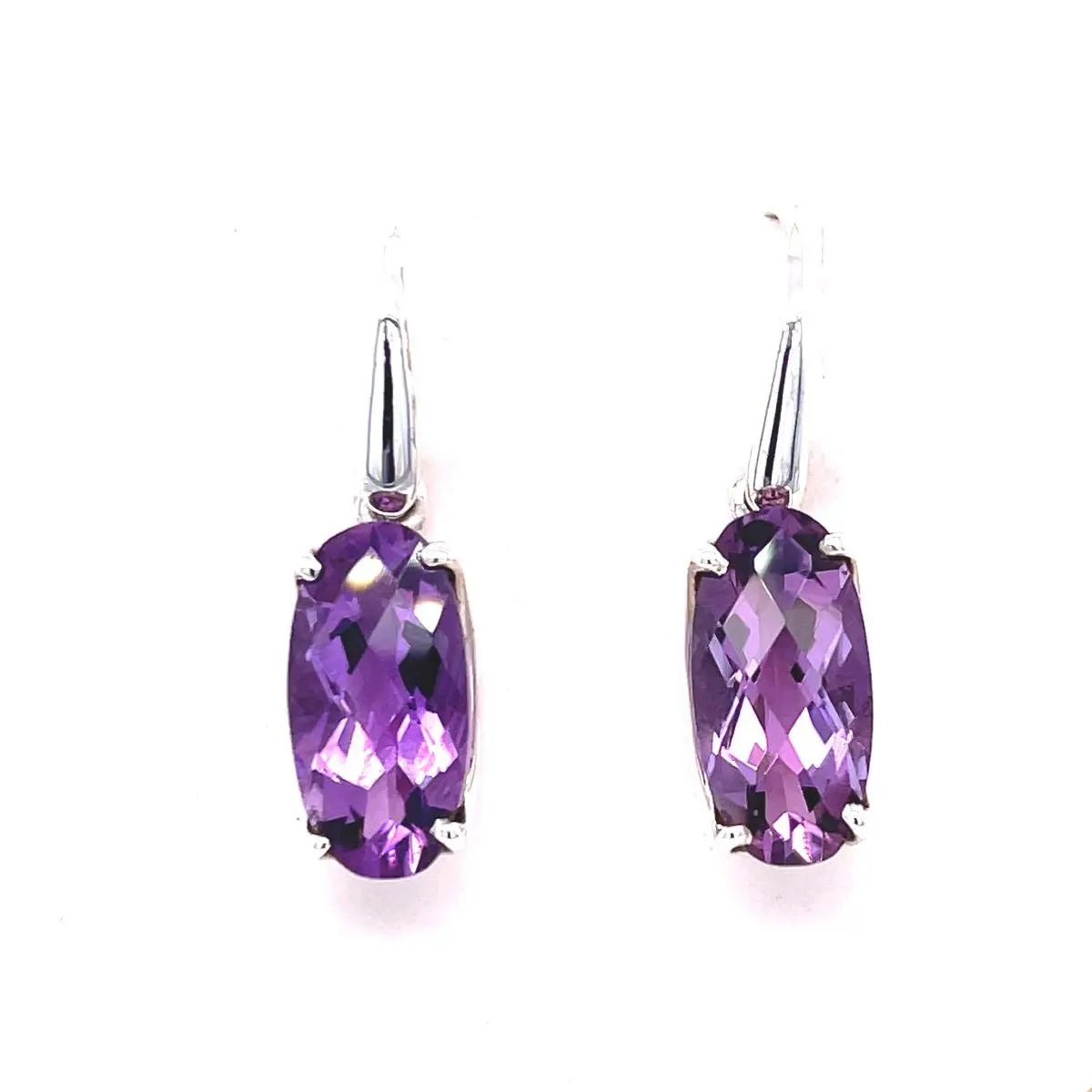 Amethyst Sterling Silver Earrings - Kirsten Katz