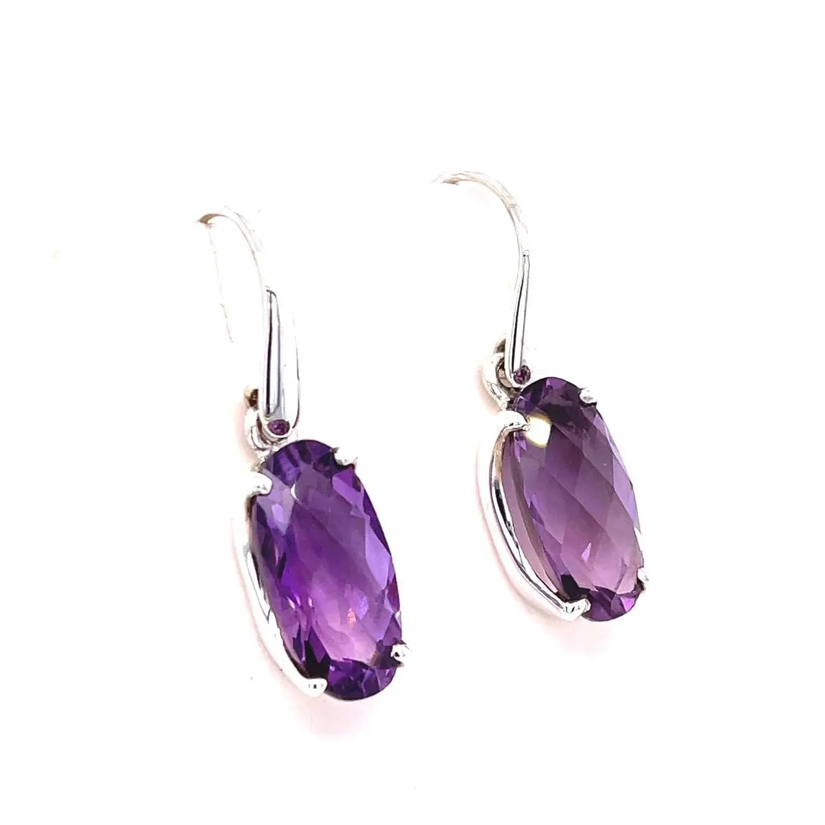 Amethyst Sterling Silver Earrings - Kirsten Katz