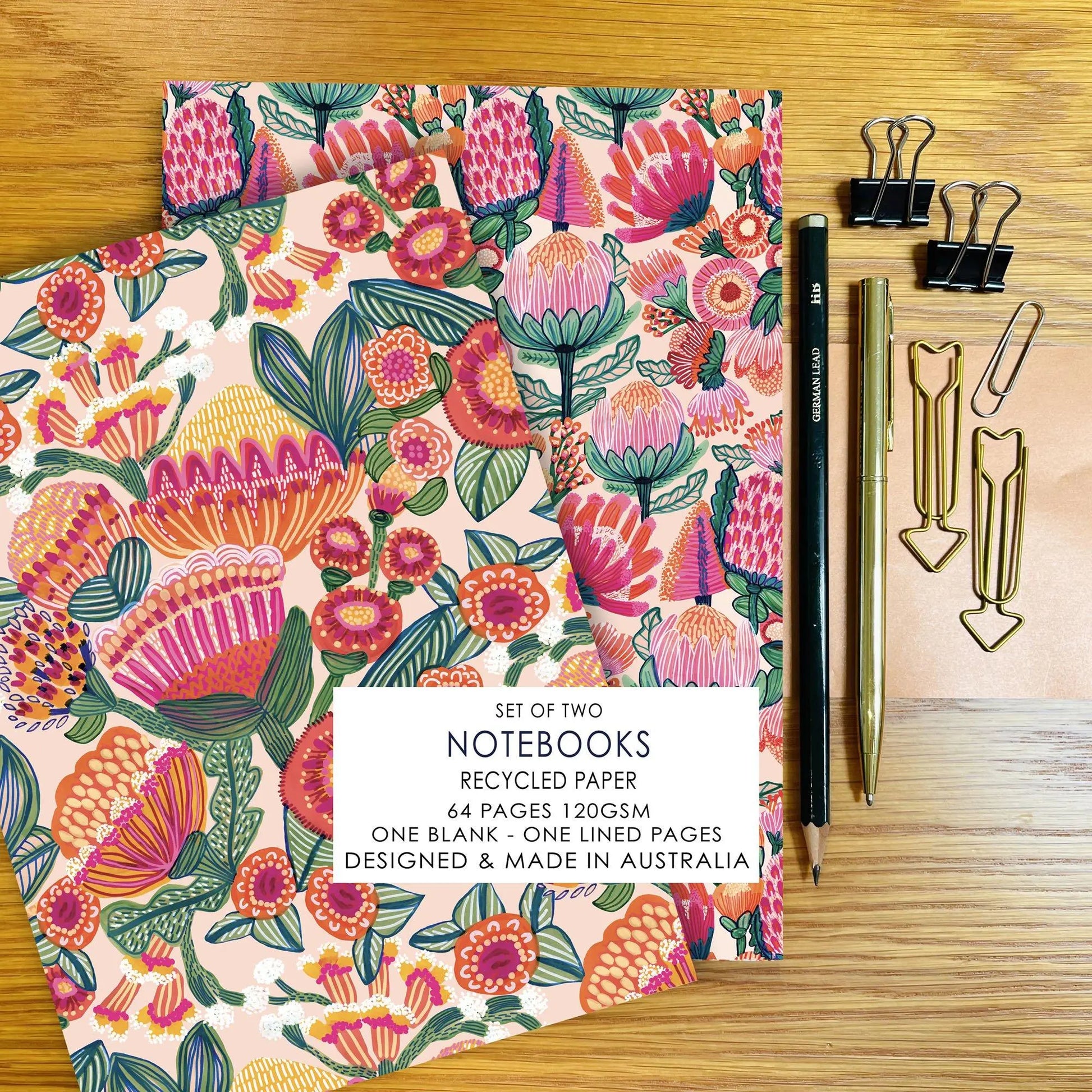 Aussie Native Flora A5 Notebook Set - Kirsten Katz