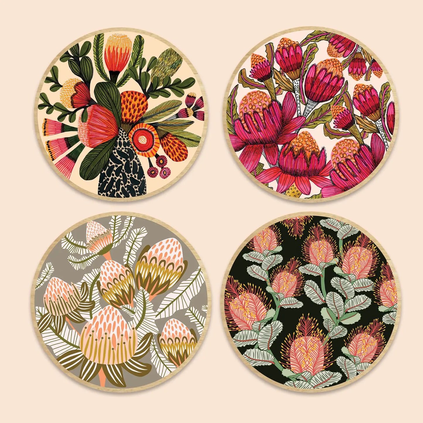 Aussie Native Flora Magnet Set - Kirsten Katz