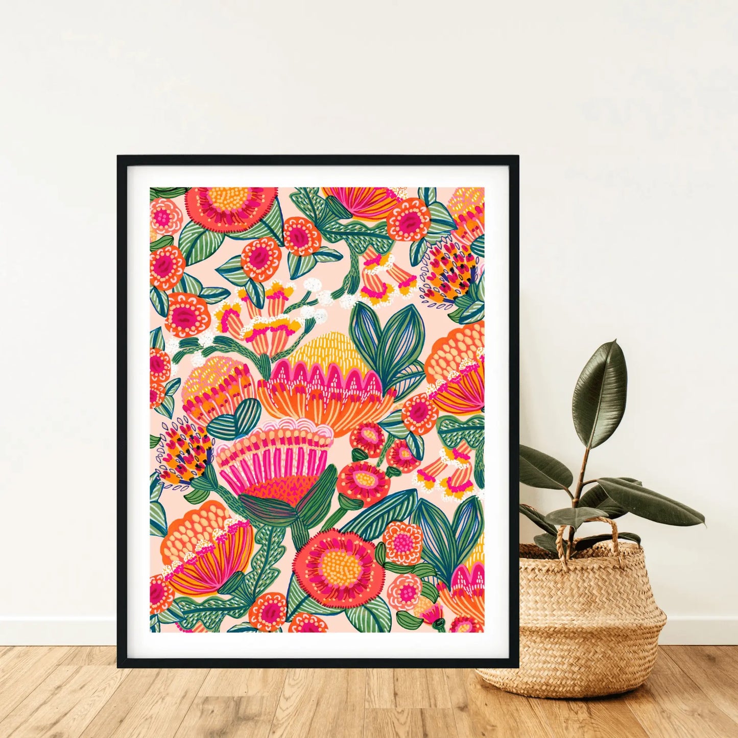 Aussie Natives Botanical Art Print - Kirsten Katz