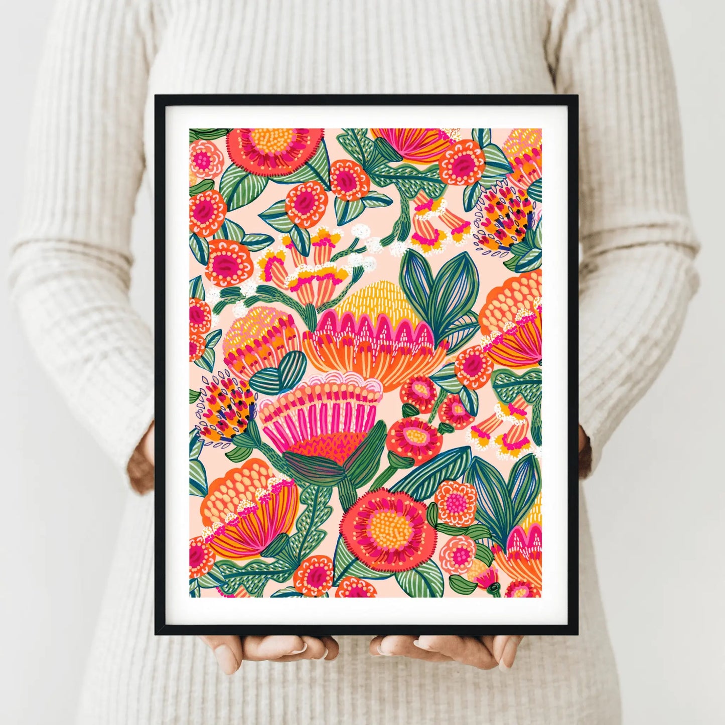 Aussie Natives Botanical Art Print - Kirsten Katz