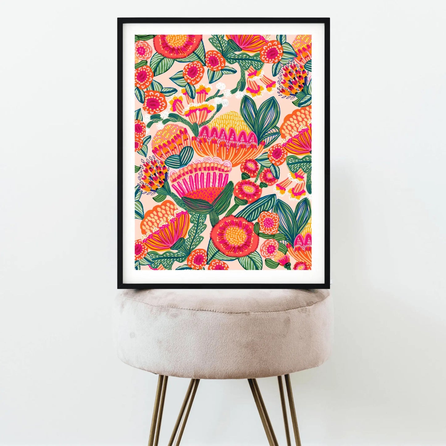 Aussie Natives Botanical Art Print - Kirsten Katz