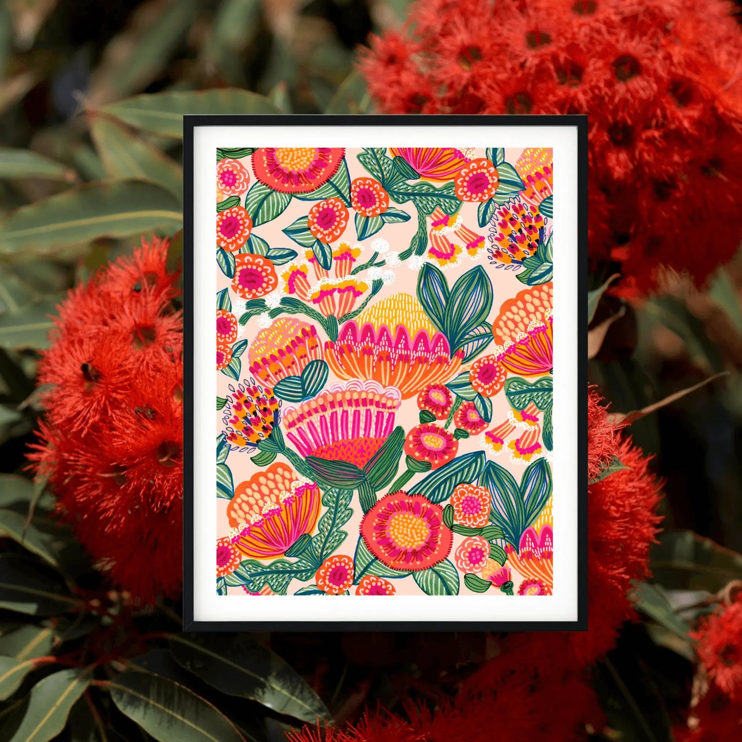 Aussie Natives Botanical Art Print - Kirsten Katz