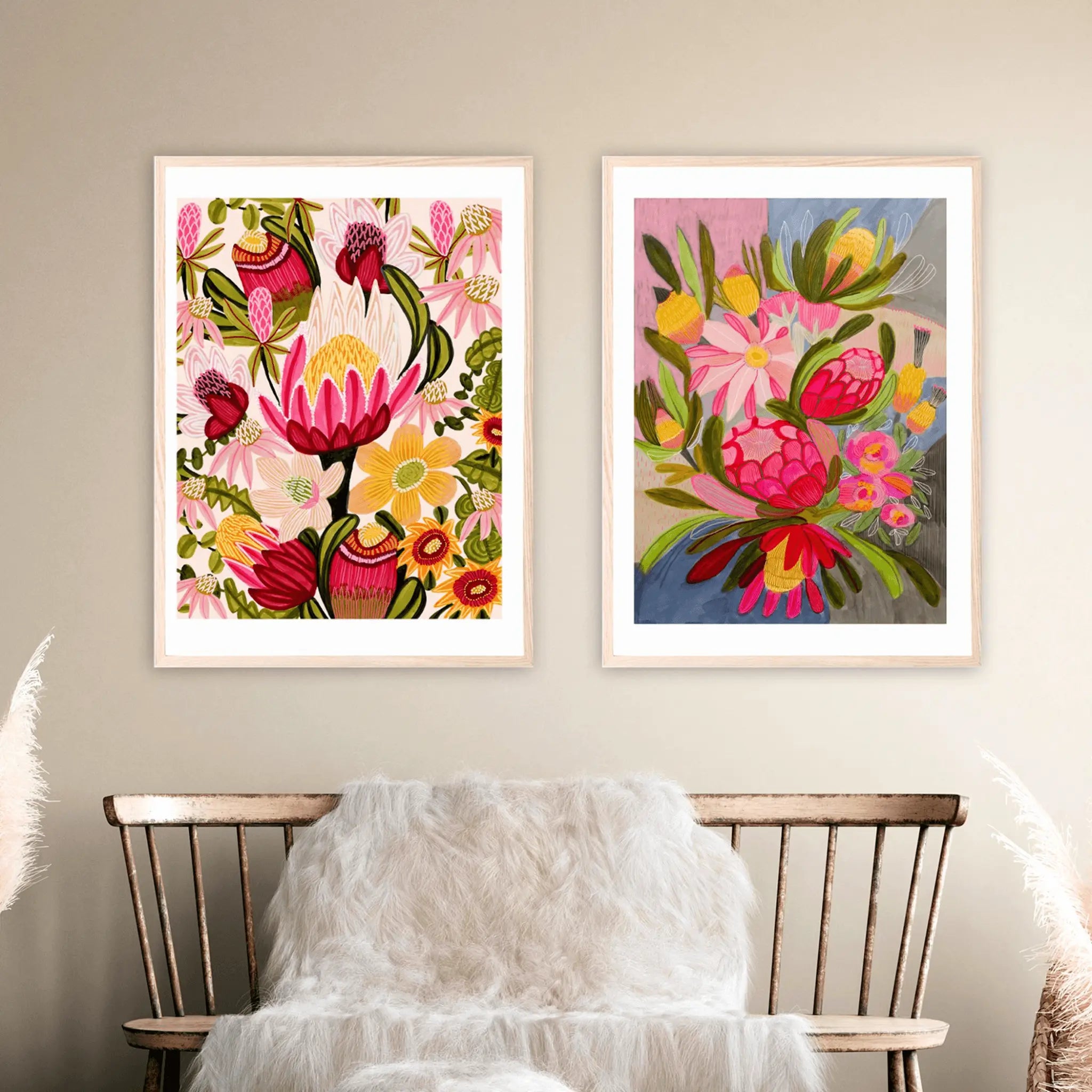 Australian Flowers Botanical Wall Art Prints - Kirsten Katz