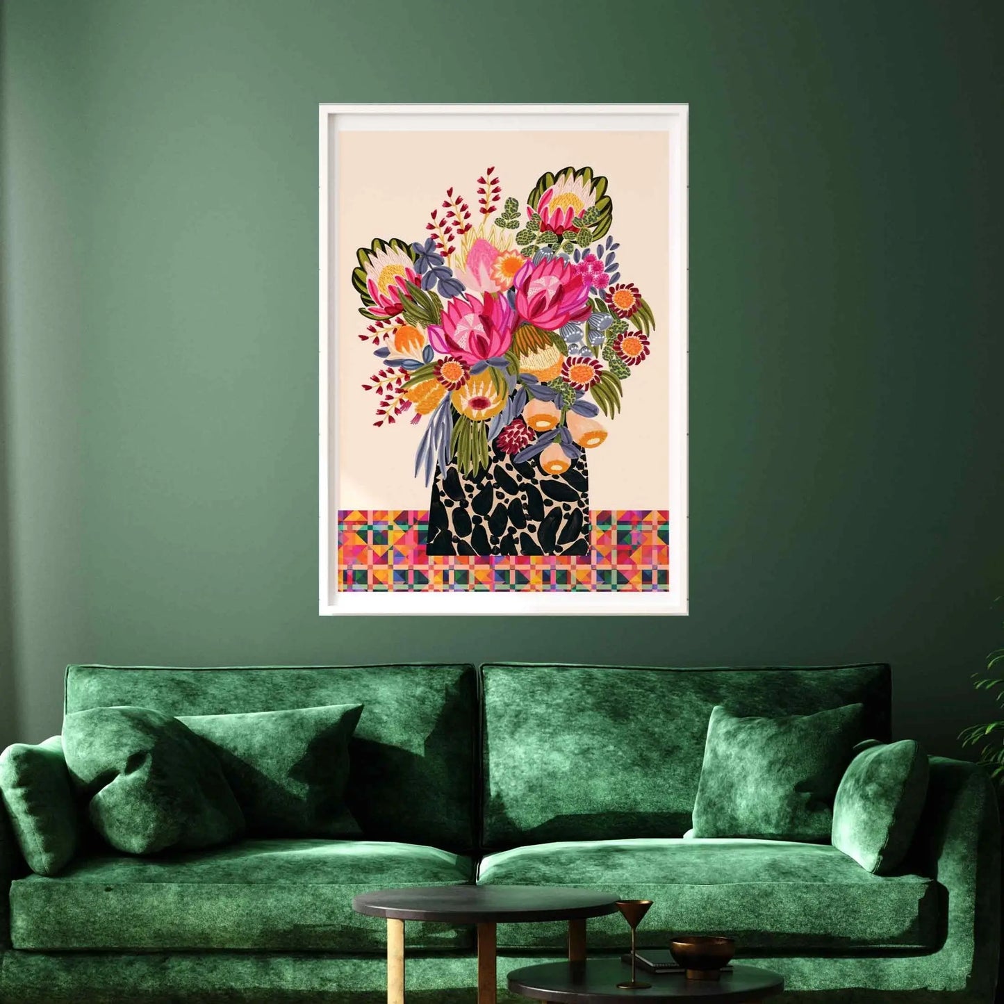 Birthday Bouquet Australian Wall Art Print - Kirsten Katz