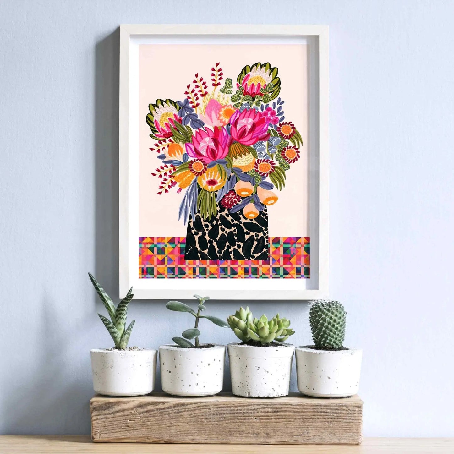 Birthday Bouquet Australian Wall Art Print - Kirsten Katz