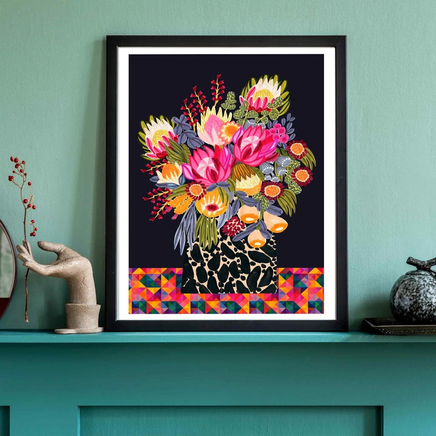 Botanical Bouquet Australian Wall Art Print - Kirsten Katz