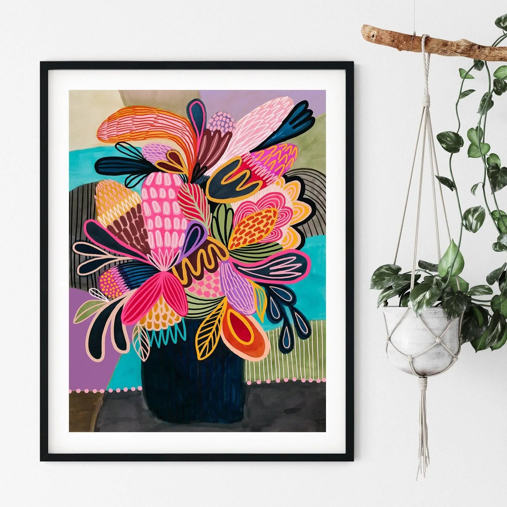 Colour Pop Modern Wall Art Print - Kirsten Katz