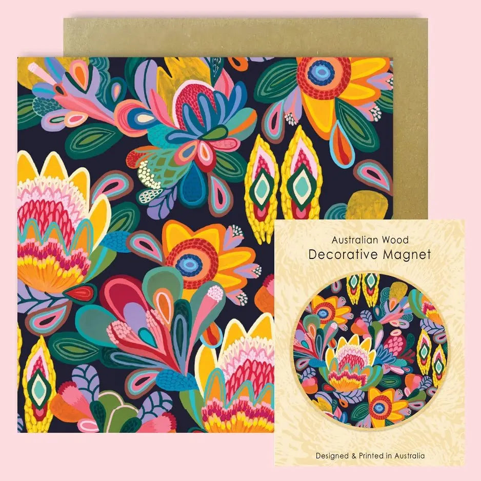 Fantasy Flora Magnet & Card Gift Set - Kirsten Katz