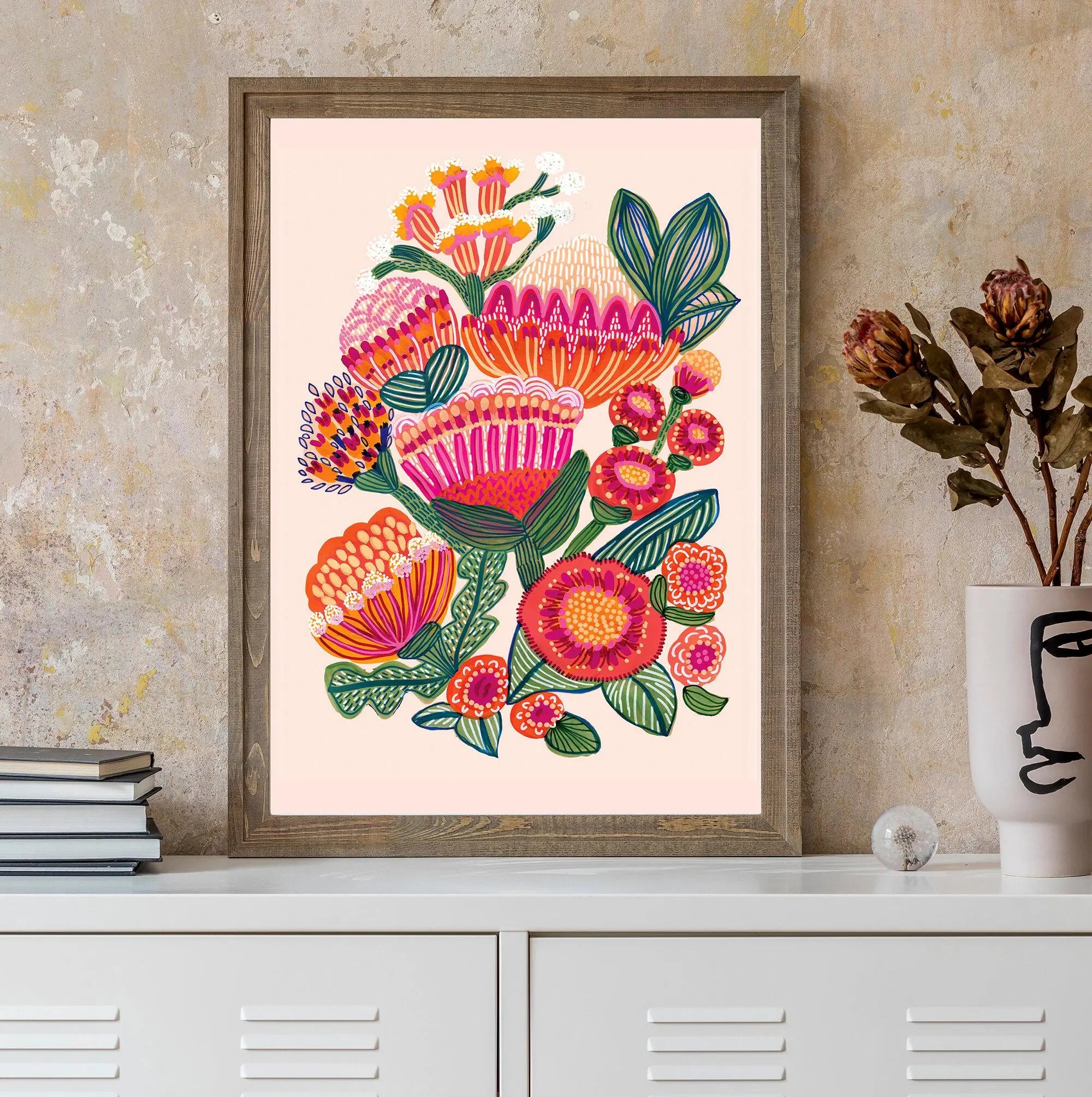 Flowers of Desert Art Print - Kirsten Katz