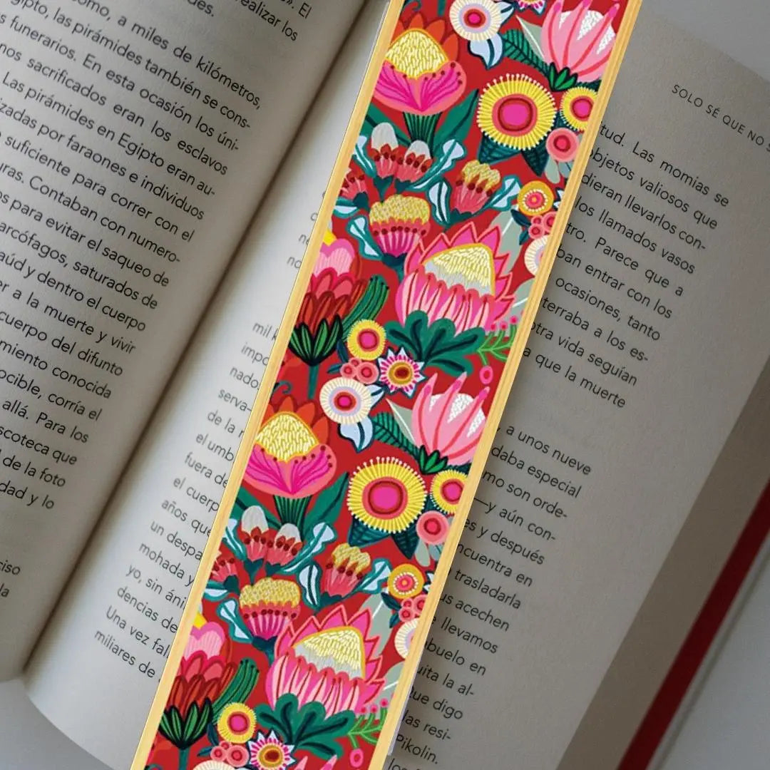 Flowers of Oz Australian Wooden Bookmark - Kirsten Katz