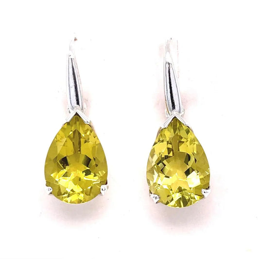 Lemon Quartz Sterling Silver Earrings Kirsten Katz