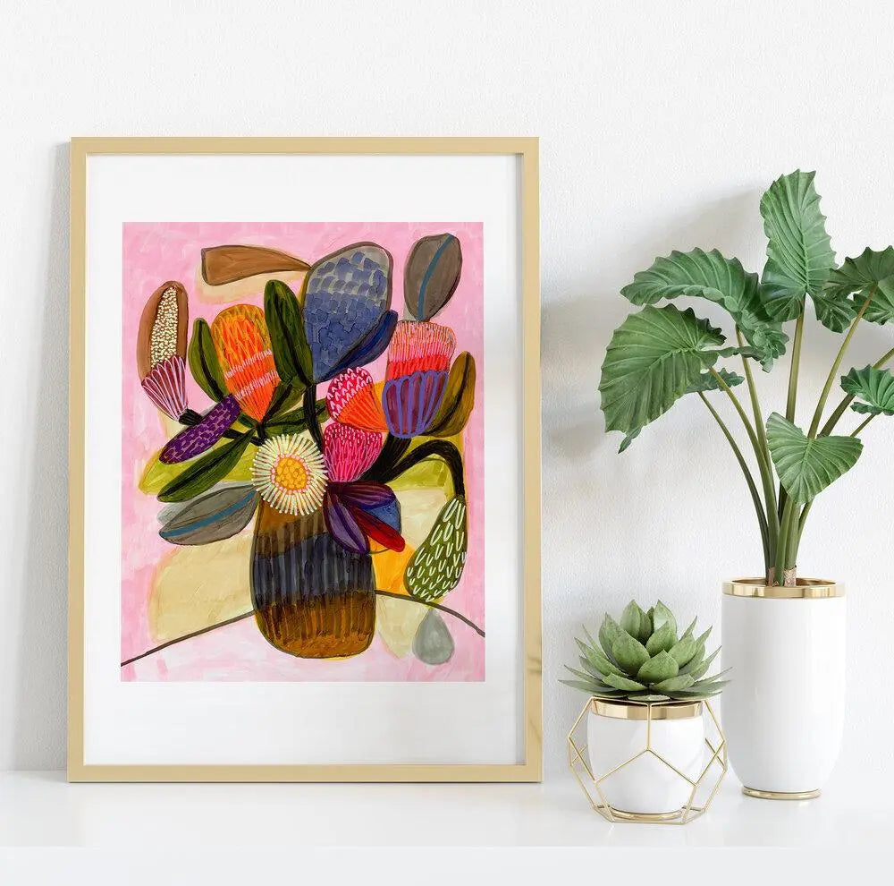 Native Bunch Modern Art Print - Kirsten Katz