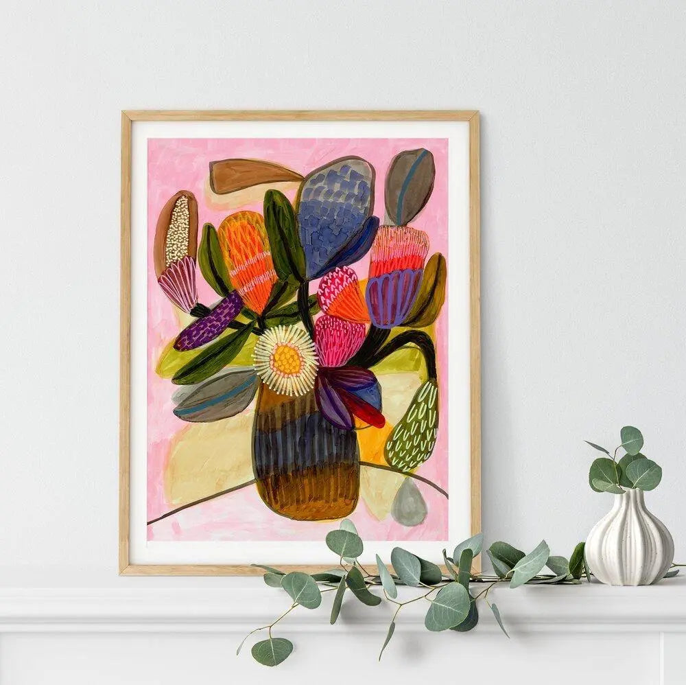 Native Bunch Modern Art Print - Kirsten Katz