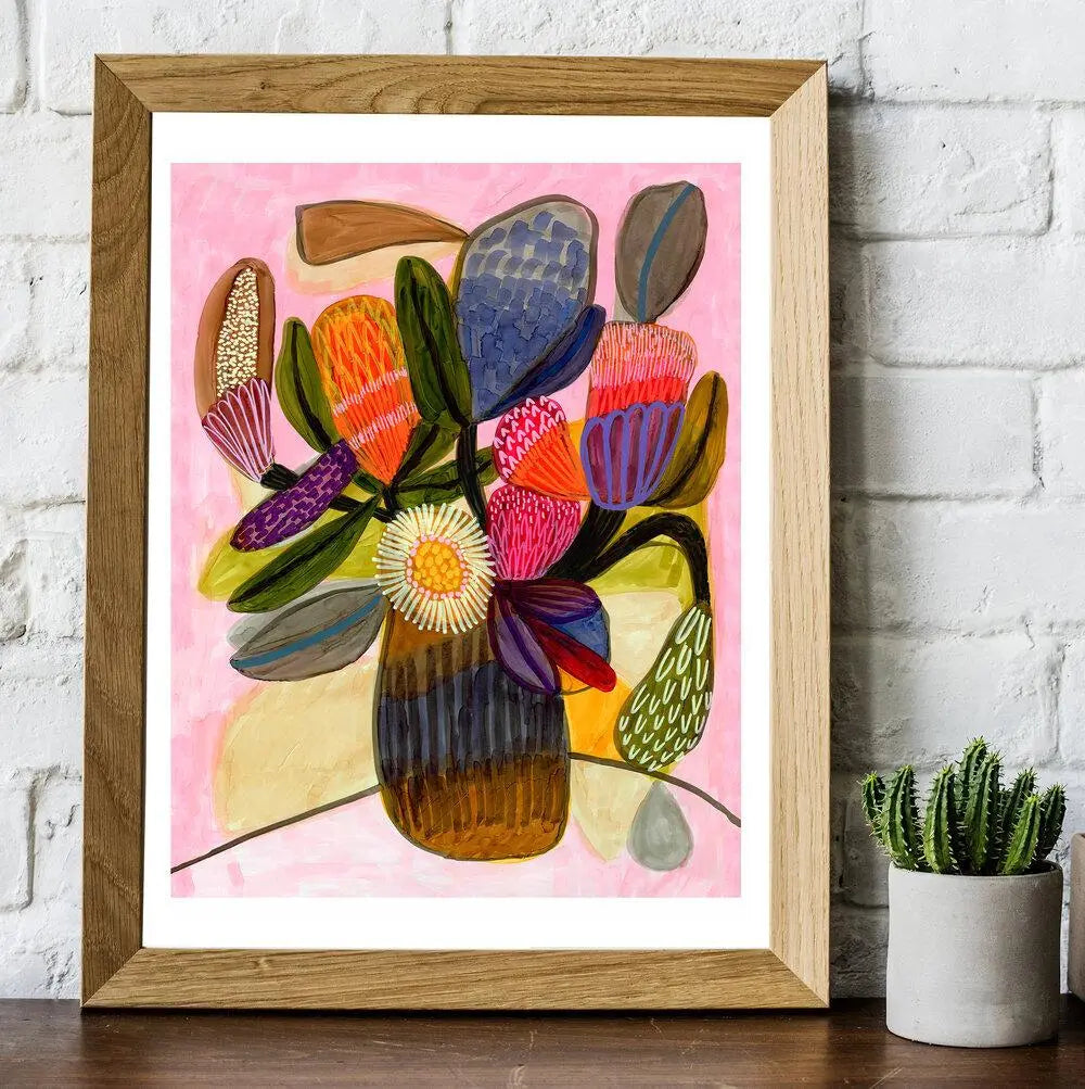 Native Bunch Modern Art Print - Kirsten Katz