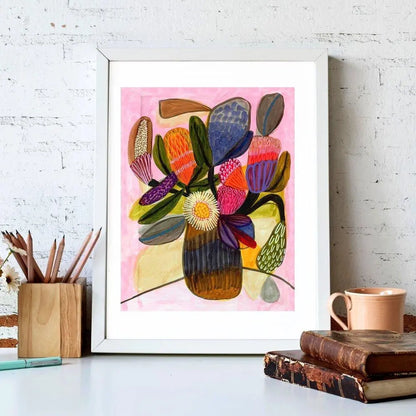 Native Bunch Modern Art Print - Kirsten Katz