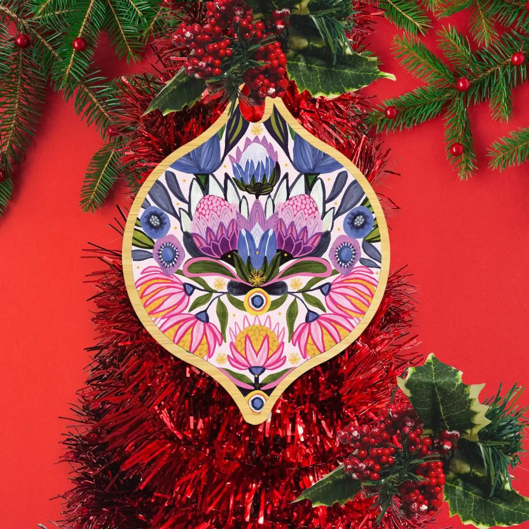 Protea Magnifica Christmas Card & Bauble Kirsten Katz