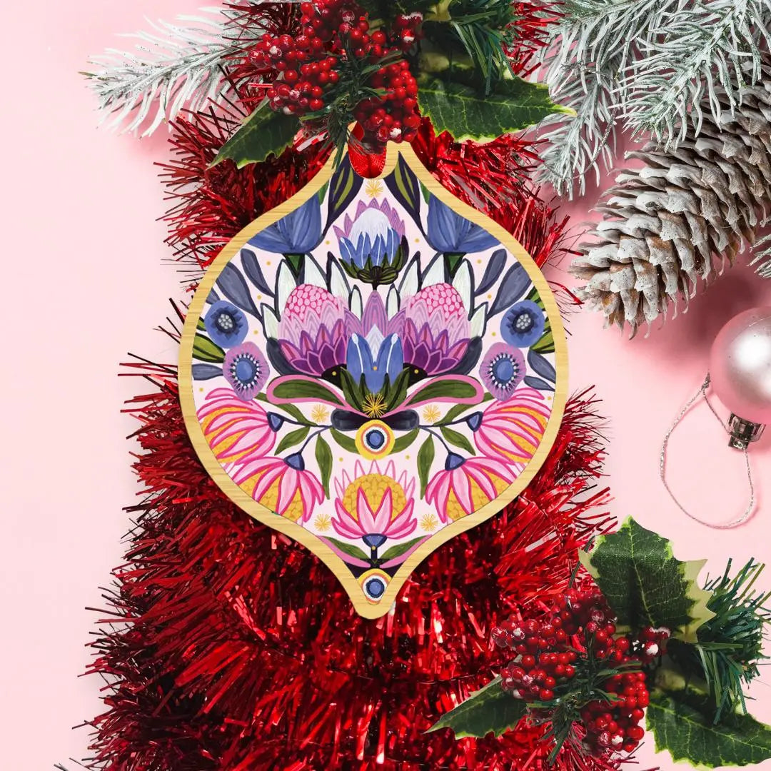 Protea Magnifica Christmas Card & Bauble Kirsten Katz