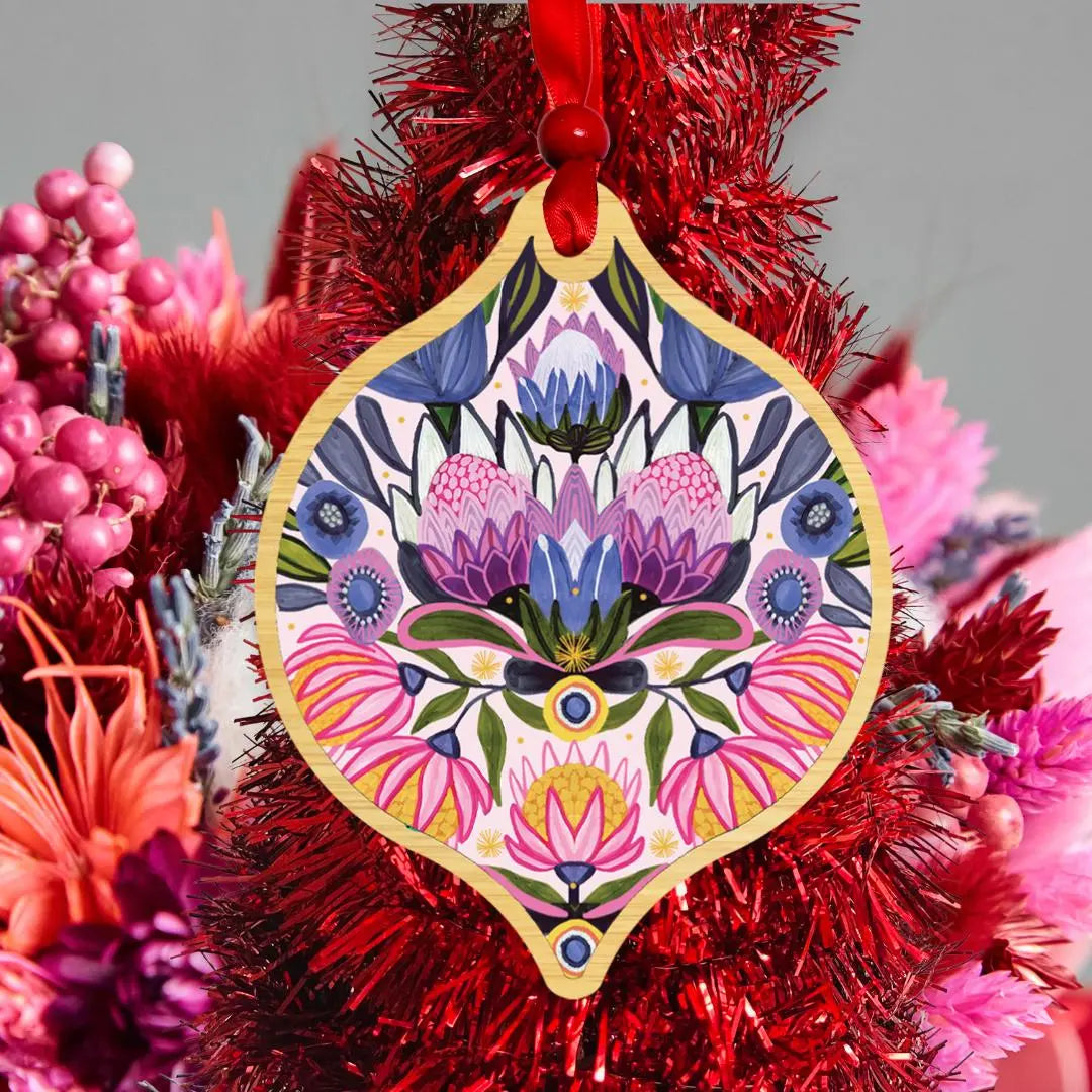 Protea Magnifica Christmas Card & Bauble Kirsten Katz