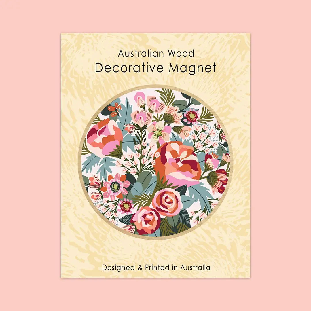 Roses & Peonies Magnet & Card Set Kirsten Katz