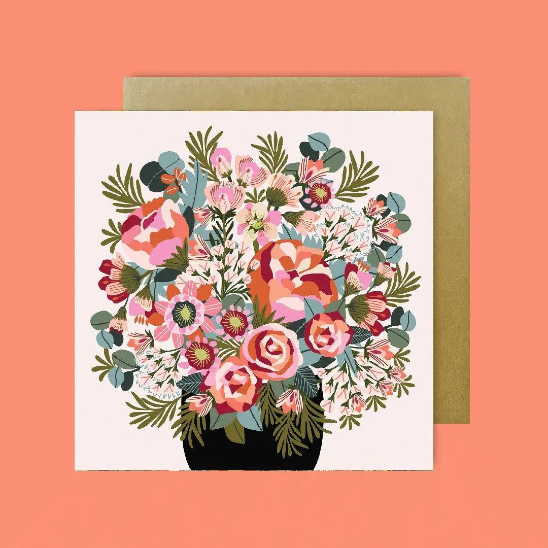 Roses & Peonies Magnet & Card Set Kirsten Katz