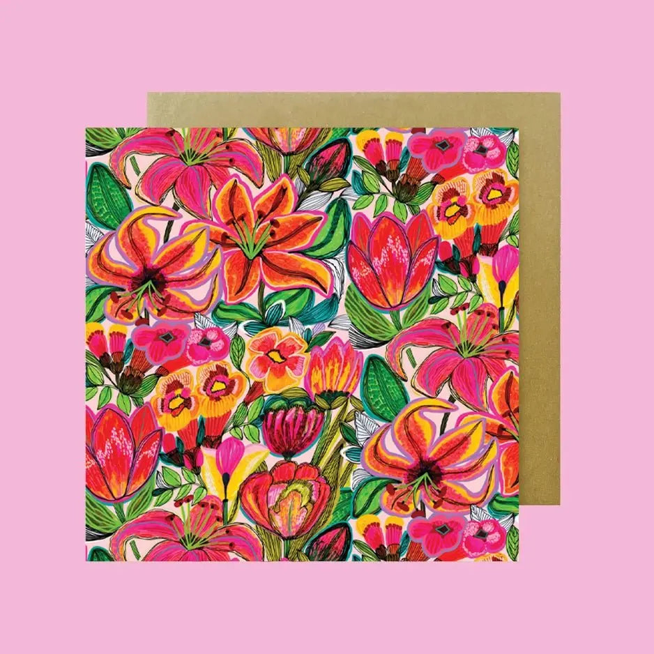 Tigerlilies Magnet & Card Gift Set - Kirsten Katz