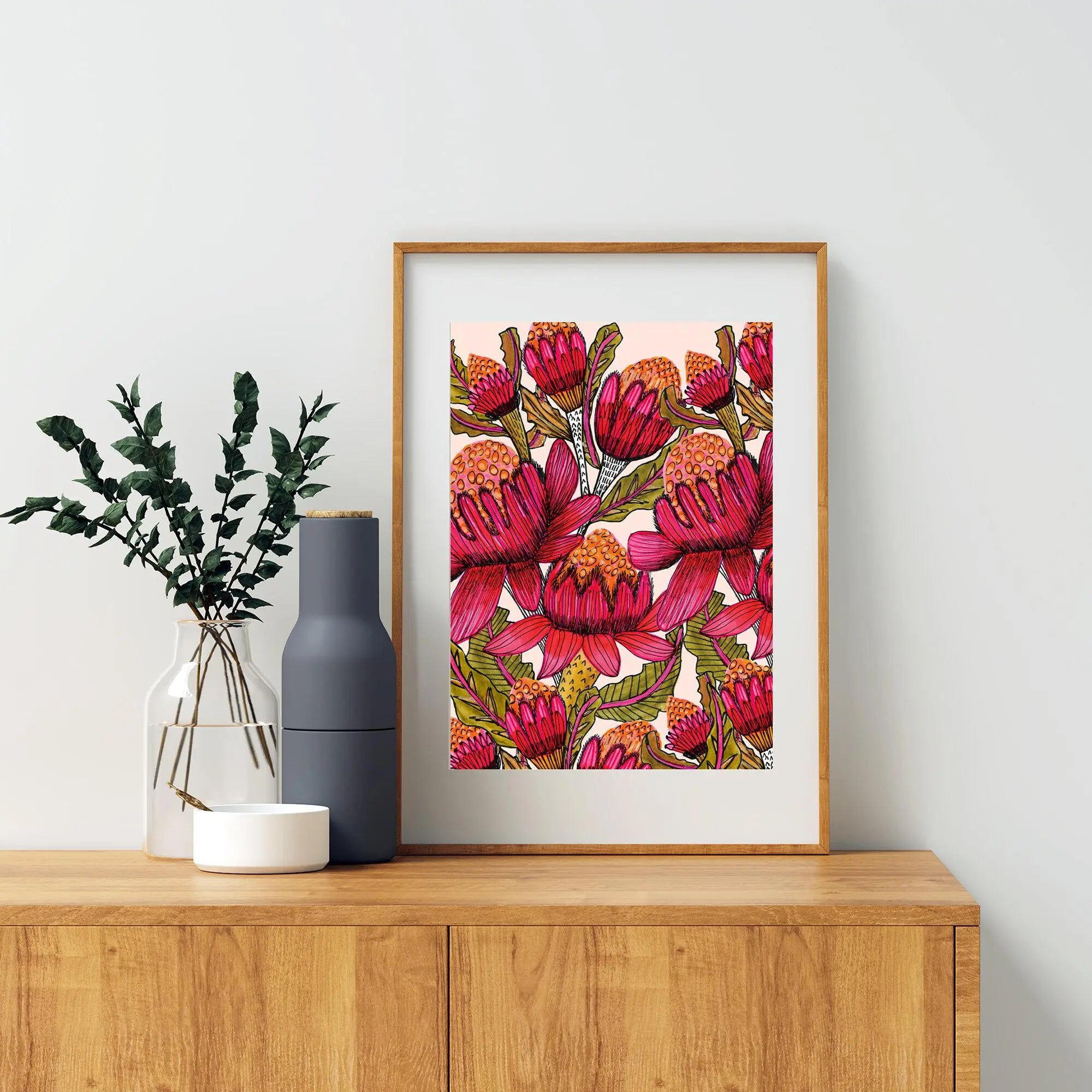 Waratahs Wall Art Print - Kirsten Katz